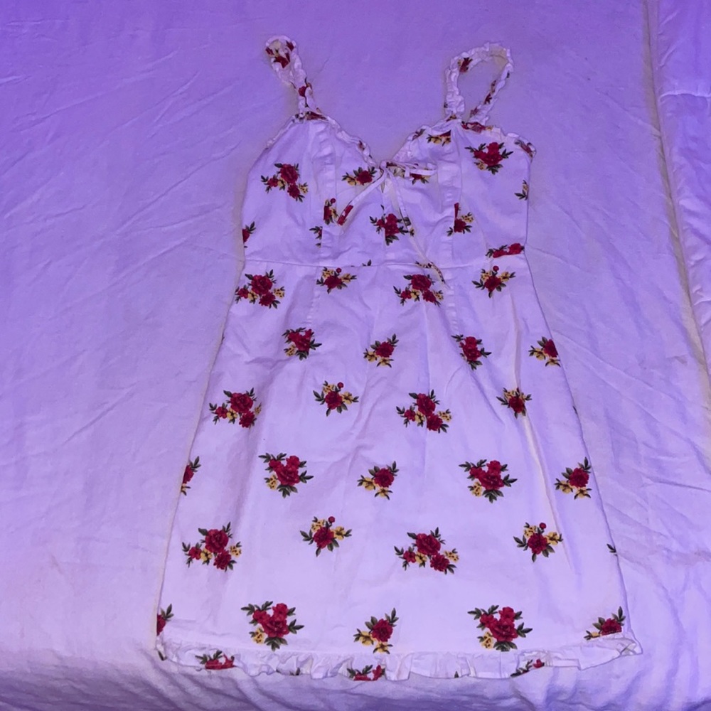 White mini dress